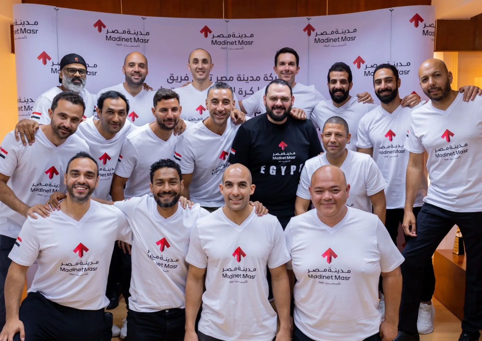 Madinet Masr Sponsors the Masters Handball Team.
